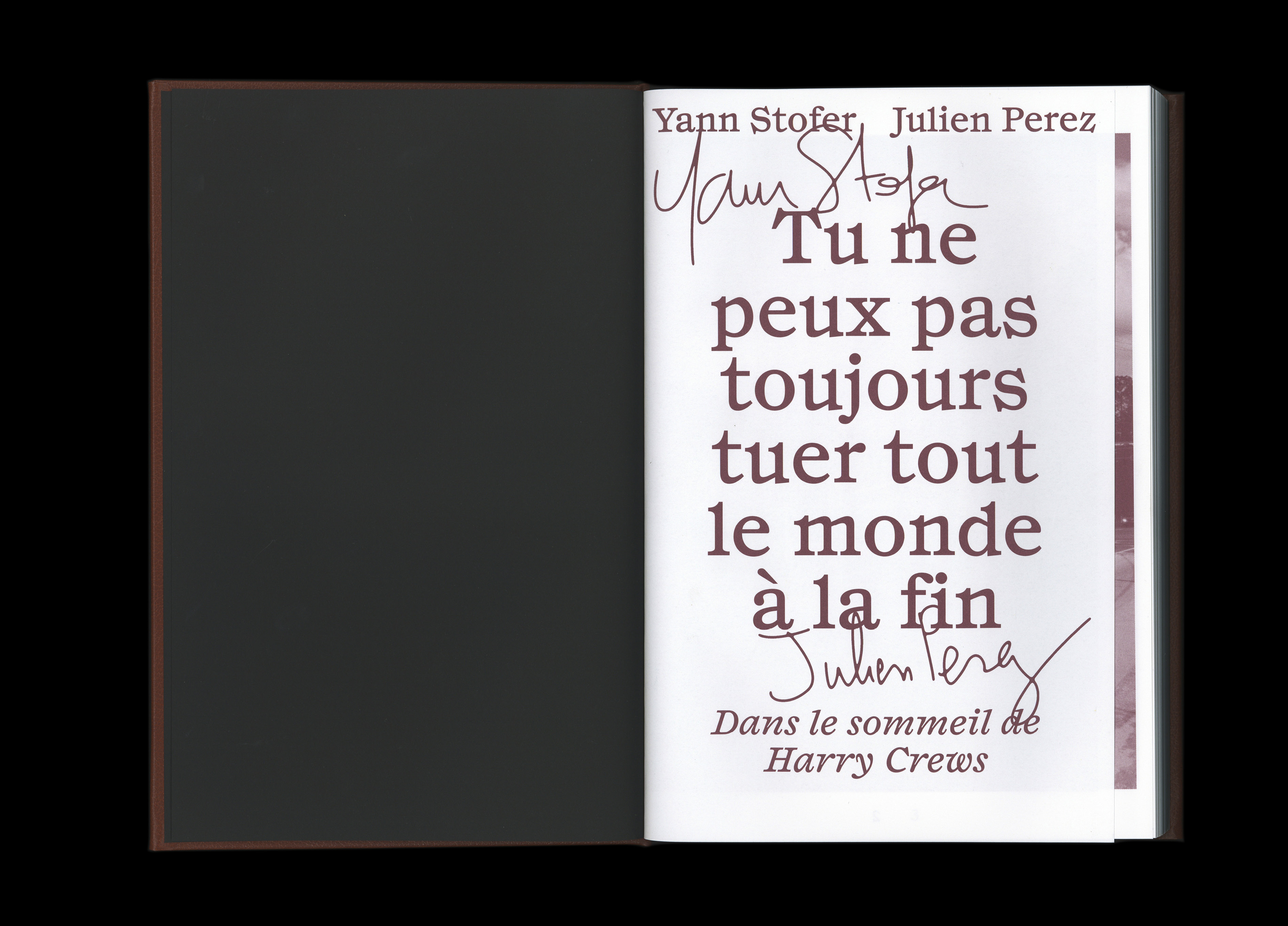 Dans le sommeil d'Harry Crews de Yann Stofer et Julien Perez - LeMégot éditions - page 1